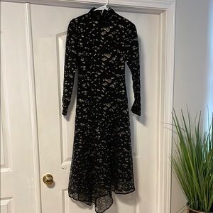 Elegant Black and Gold Women's Dress